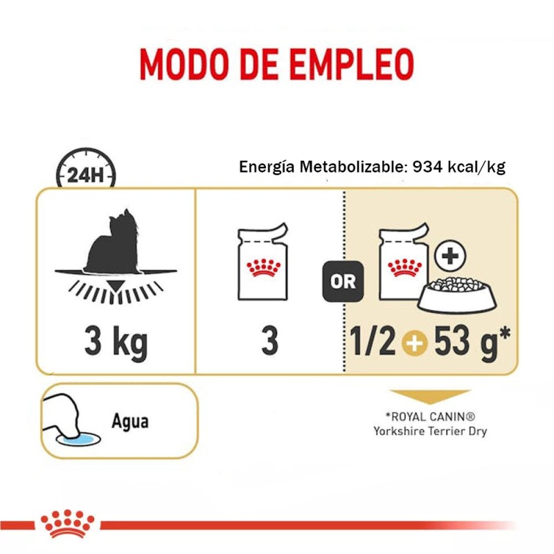 Paté Royal Canin BHN para Perros Yorkshire Adulto 12x85gr