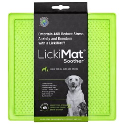 Plato Lickimat Soother Verde Anti ansiedad para Perros