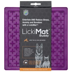 Plato para Perros Anti Ansiedad Lickimat Buddy Morado