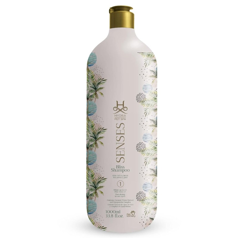 Shampoo para Perros y Gatos Hydra Senses Bliss 1L
