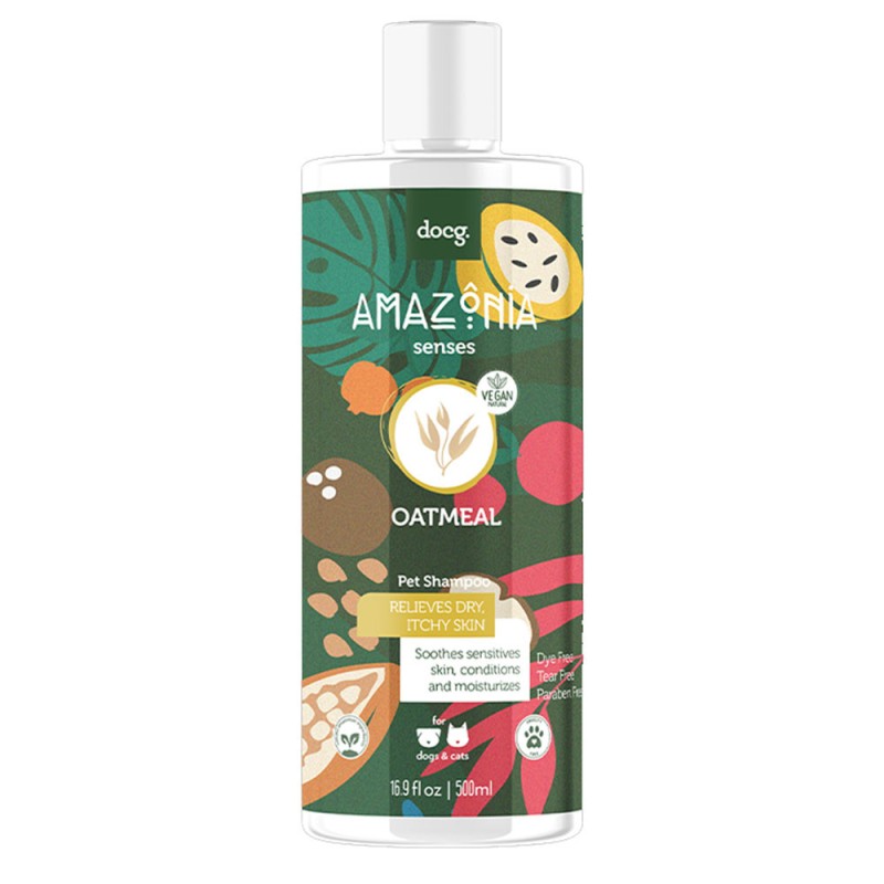 Shampoo para Perros y Gatos Amazonia Senses Avena 500ml
