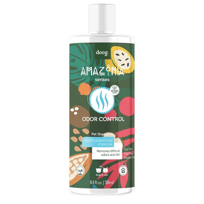 Shampoo para Mascotas Amazonia Senses Control de olores 500ml | Patmo pet