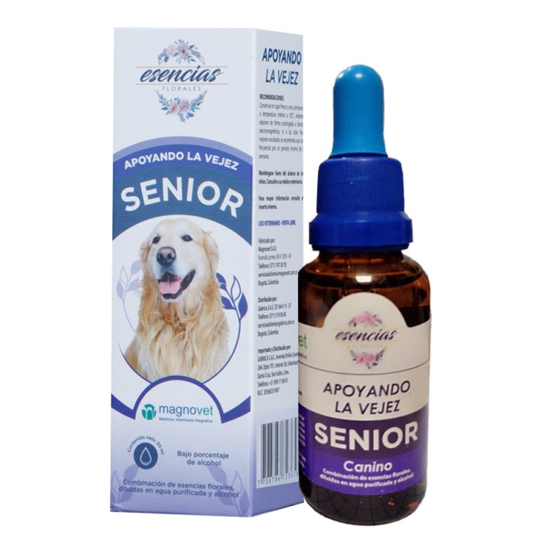 Esencias Florales para Perros Senior en Gotas 30ml