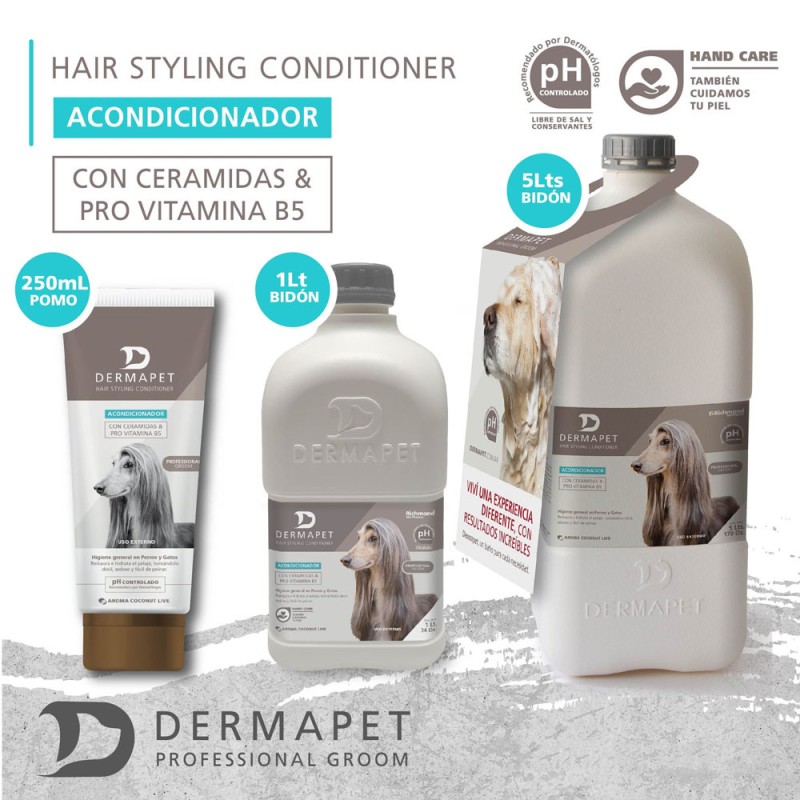 Acondicionador para Mascotas Dermapet Hair Styling 5L