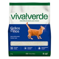 Arena Higiénica para Gatos de Granos Finos Viva Verde 4kg