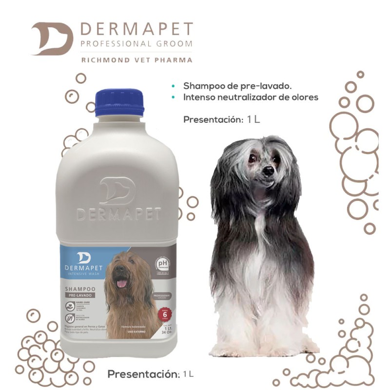 Dermapet Intensive Wash Shampoo 1L – Limpieza Profunda para Mascotas