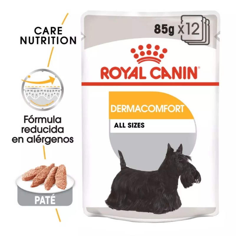 Paté Royal Canin CCN Dermacomfort Perro Piel Sensible 12x85gr