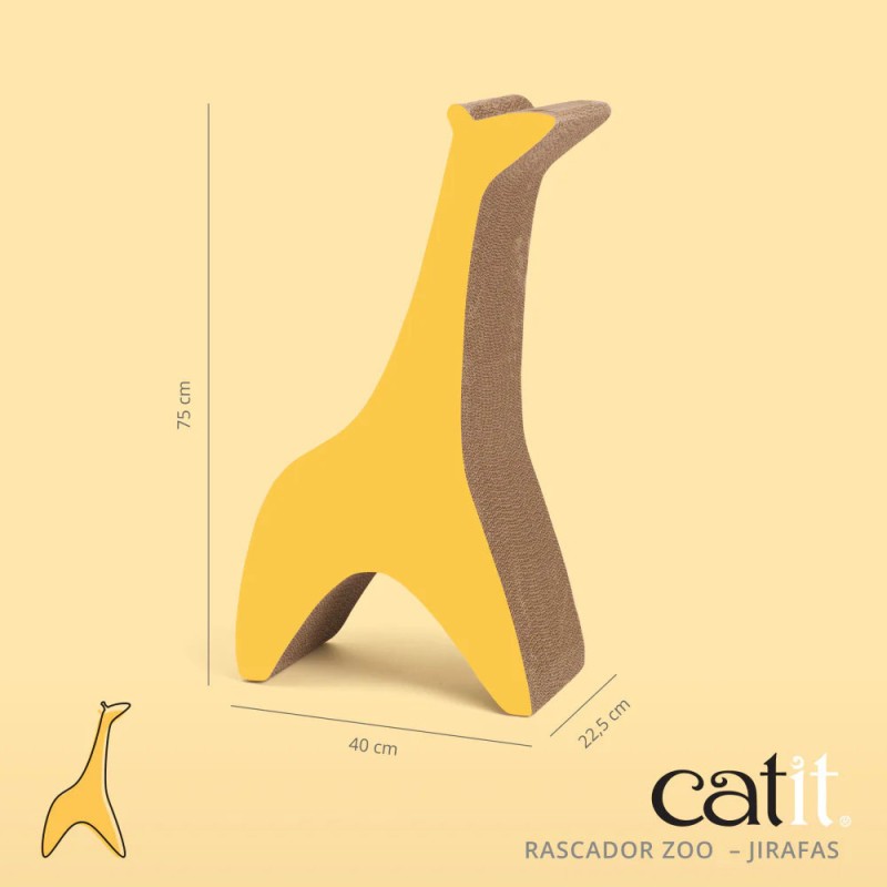 Rascador para Gatos Cat It Zoo con forma de Jirafa XL