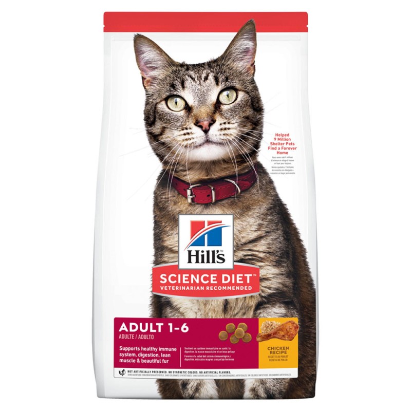 Alimento Hills Para Gatos Adultos Sabor a Pollo 7.3Kg
