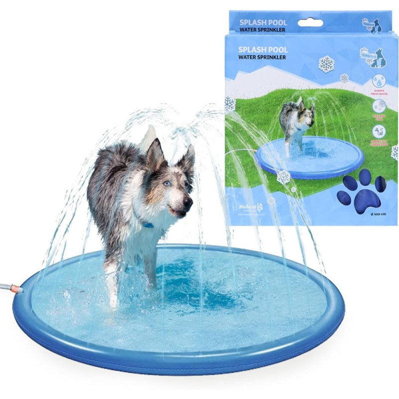 Piscina Tapete para perros con Aspersor agua Coolpets Splash