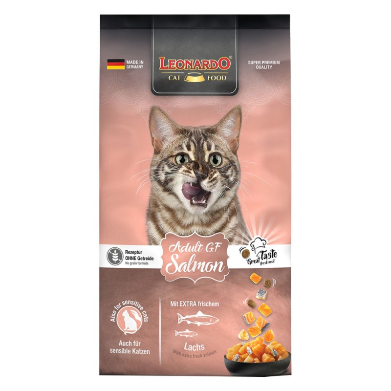 Alimento Leonardo Libre de Granos Gato Adulto Salmón 7.5 Kg