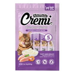 Snack Naturalistic Cremi Pollo y Camarones 60gr en Patmo Pet