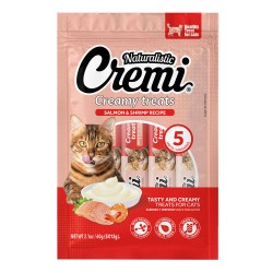 Snack Naturalistic Cremi Salmón y Camarones 60gr en Patmo Pet