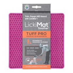 Lickimat Soother Pro Rosado Plato Antiansiedad Perros de Caucho Natural