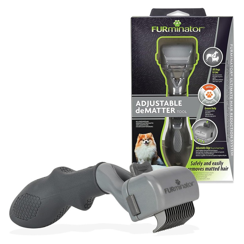 Furminator Dematting Tool Removedor Nudos Ajustable para Perro y Gato