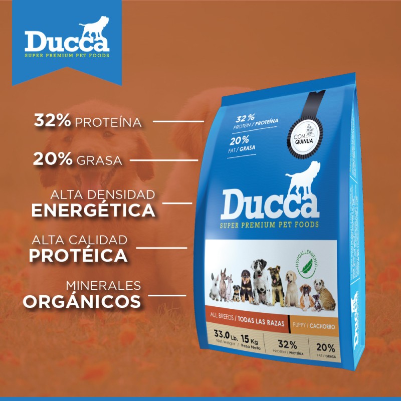 Ducca Cachorro Super Premium 15Kg | Nutrición Completa | Patmo Pet