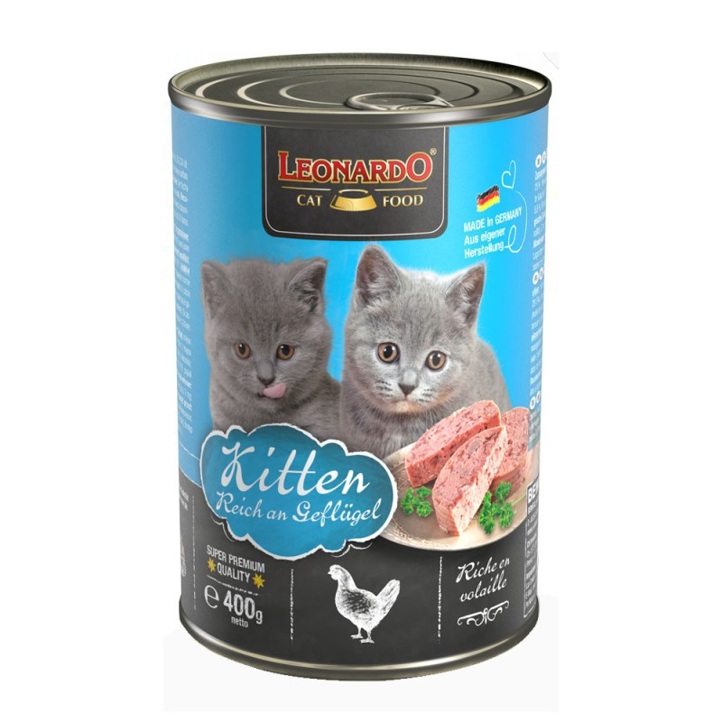 Leonardo Quality Selection para Gatitos Lata 400gr x 6und
