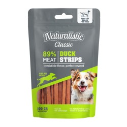 Snack para Perros Naturalistic Classic Duck Strip Tiras de pato 100gr