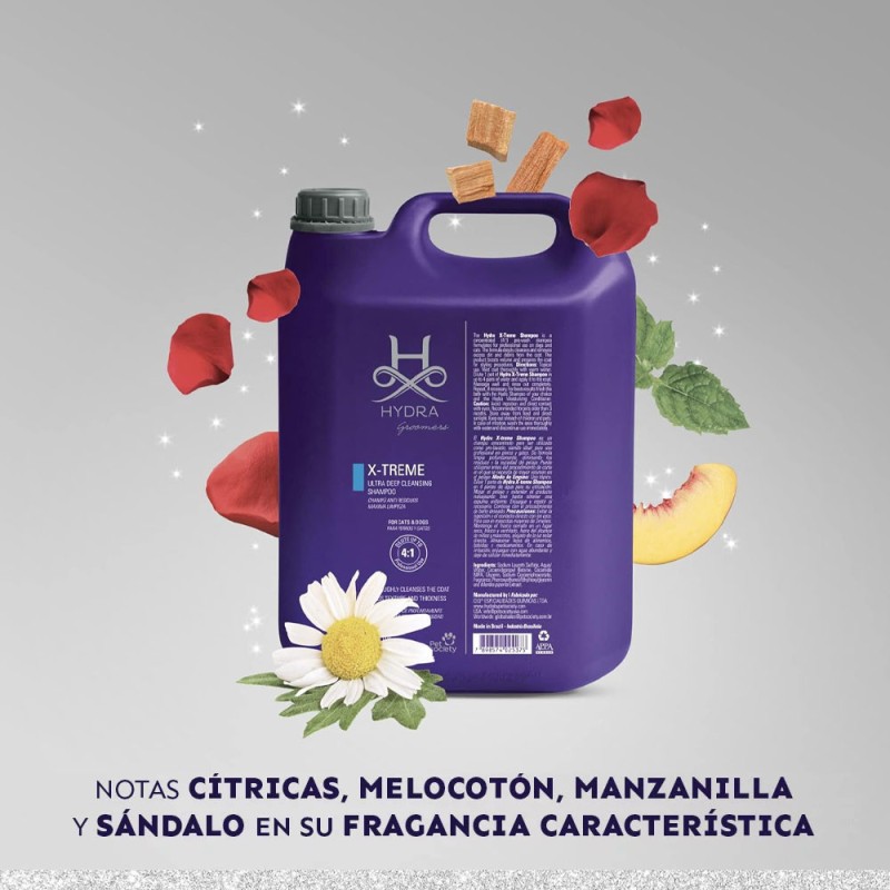 HYDRA Xtreme Shampoo 5lt Champú Limpieza Profunda Perro gato