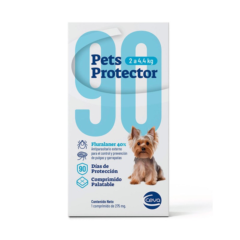 Antipulgas Pets Protector para perros de 2 a 4.5 kg Accion 3 meses