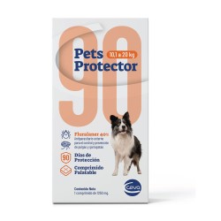 Antipulgas Pets Protector para perros de 10.1 a 20 kg Accion 3 meses