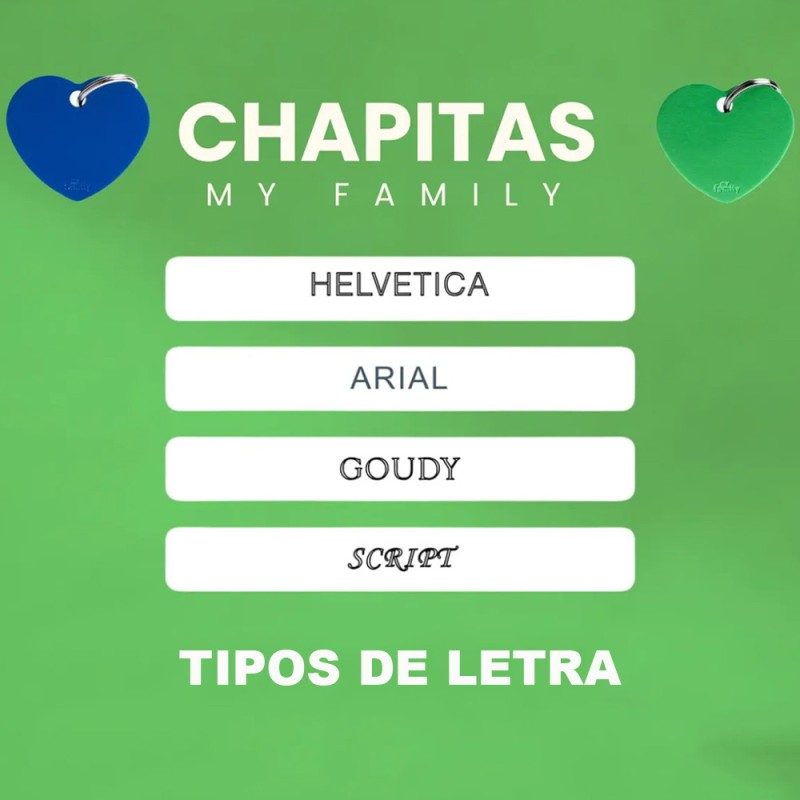 Placa Identificadora My Family Red Big Circle Heart