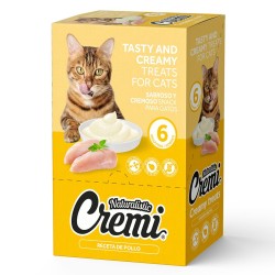Snack para Gatos Naturalistic Cremi Pollo 60gr Pack x6