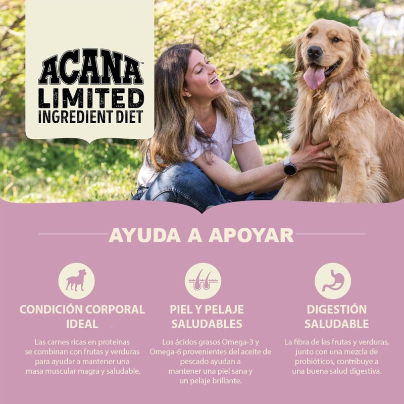 Alimento Acana para Perros Adultos Cordero y Manzana 10.2 Kg