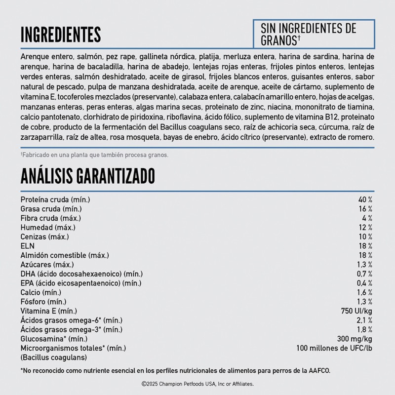 Alimento para Perros Orijen Six Fish 2kg Sin Cereales