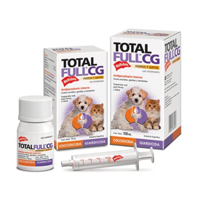 Holliday  Antiparasitario  Total Full CG Suspensión (150 ml) para perros y gatos