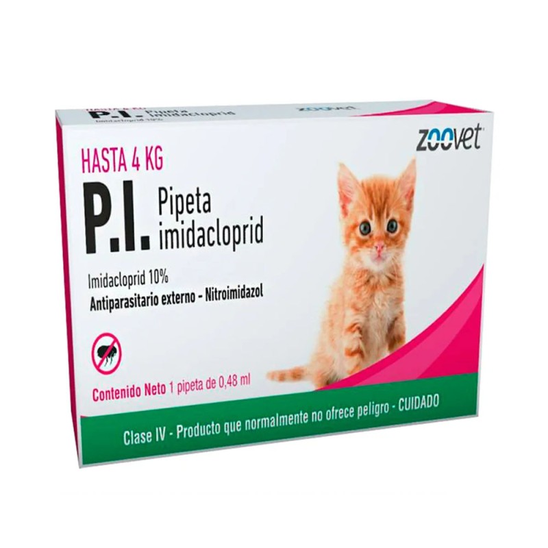 Antipulgas P.I. Gatos hasta 4kg - Pipeta Control Pulgas - Patmo Pet