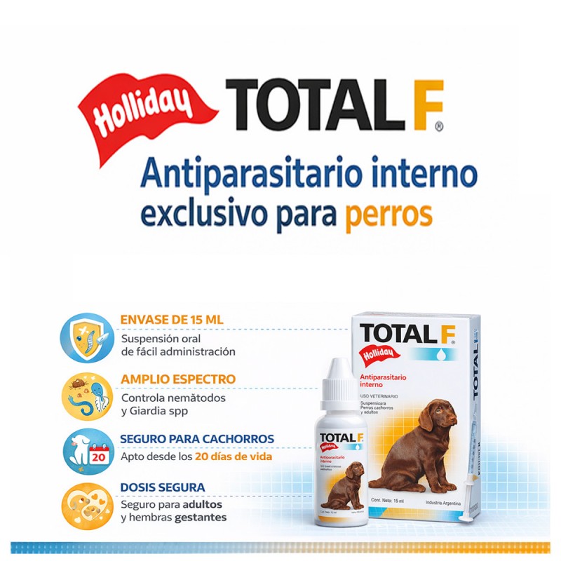 Antiparasitario Interno Total Full para Perros Suspensión 15ml