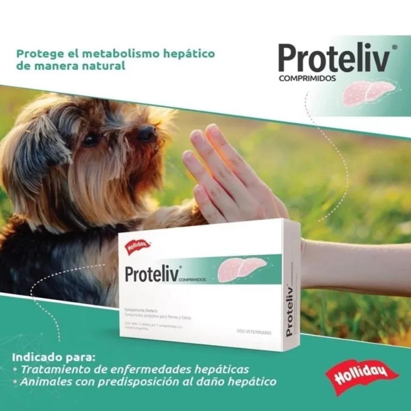 Protector Hepático Para Perros y Gatos Proteliv 21comp