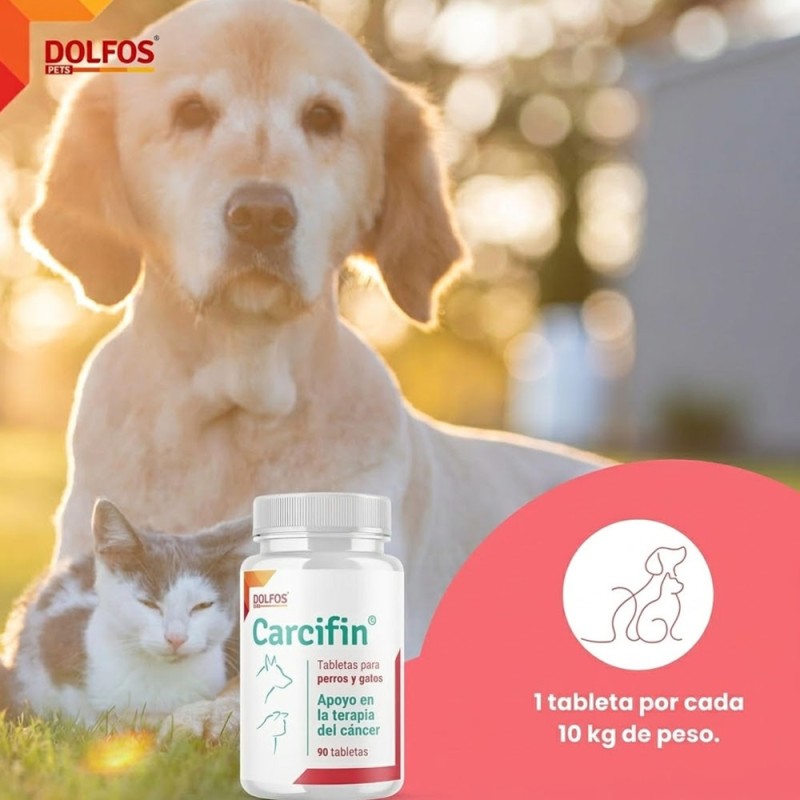 Suplemento Dolfos Carcifin Para Perros y Gatos 90 tab