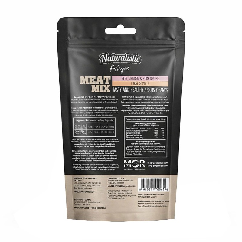 Snack Para Perros Naturalistic Carnes Espinaca Manzana 100gr