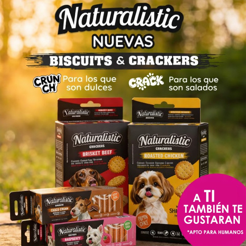 Galleta Para Perros Naturalistic Con crema de Chocolate 120g