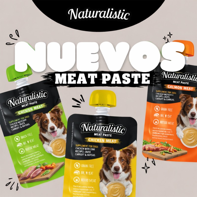Snack Para Perros Naturalistic Pasta de Salmón 90gr