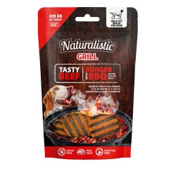 Snack Para Perros Naturalistic Hamburguesa en Salsa BBQ 120g