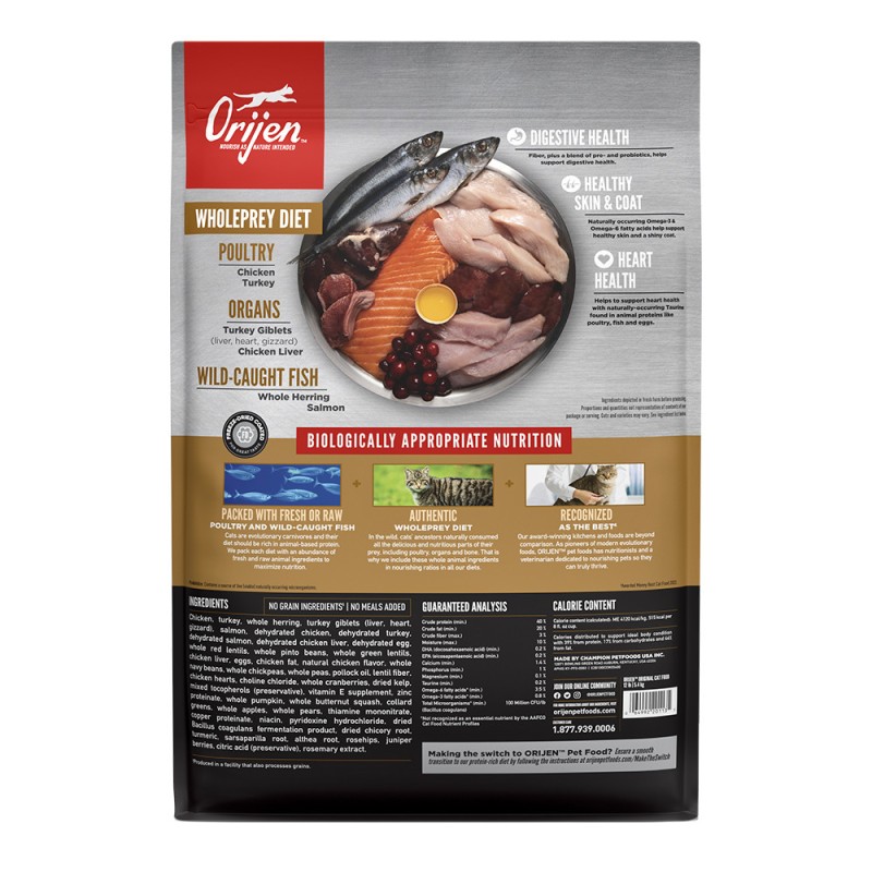 Alimento para Gatos Orijen Original 1.8kg Sin Cereales