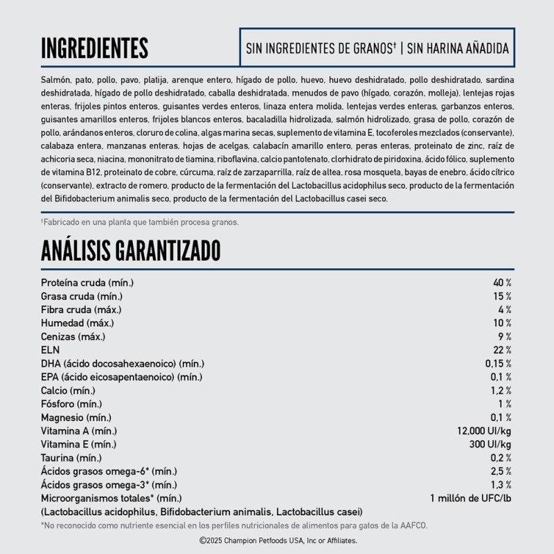 Alimento para Gatos Senior Orijen Guardian 1.8kg