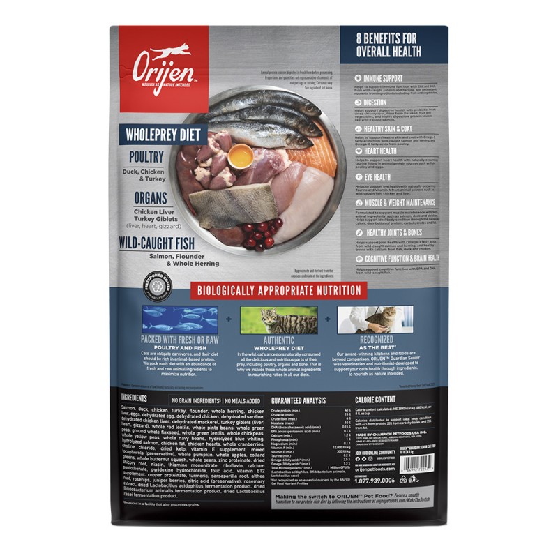 Alimento para Gatos Senior Orijen Guardian 1.8kg