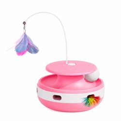 Juguete Automático Pawgether con Pelota y Pluma (PL1SE) – ROSADO