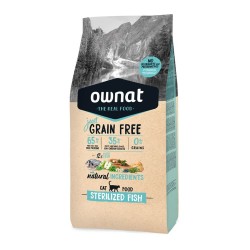 Alimento Ownat Gato Esterilizado Libre de Granos Pescado 1kg