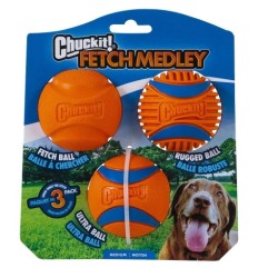 Chuckit! Juguete Fetch Medley Gen 3 Medium 3-Pk Chuckit - 1
