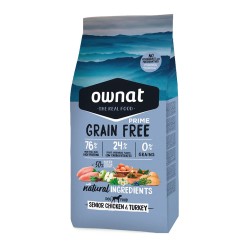 Alimento Ownat Prime Libre de Granos Para Perros Senior 3Kg