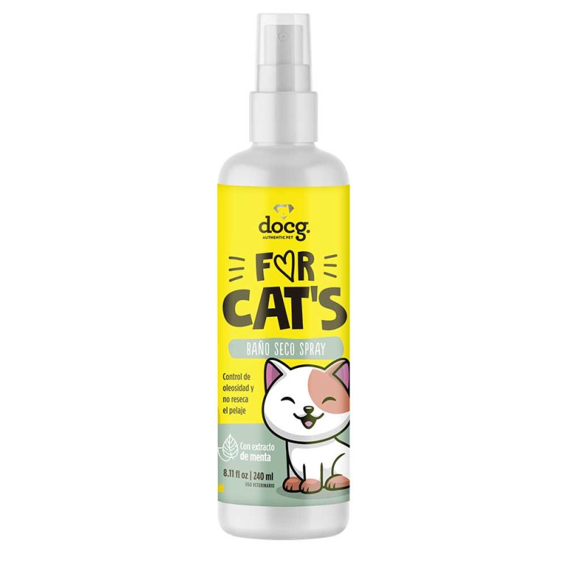 Docg Shampoo Baño Seco en Spray Para Gatos For Cats 240ml