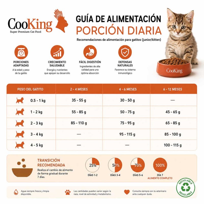 Alimento Cooking Grain Free Gatos Junior Kitten Salmón 2kg