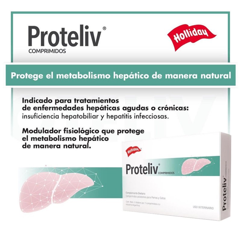 Protector Hepático Para Perros y Gatos Proteliv 21comp