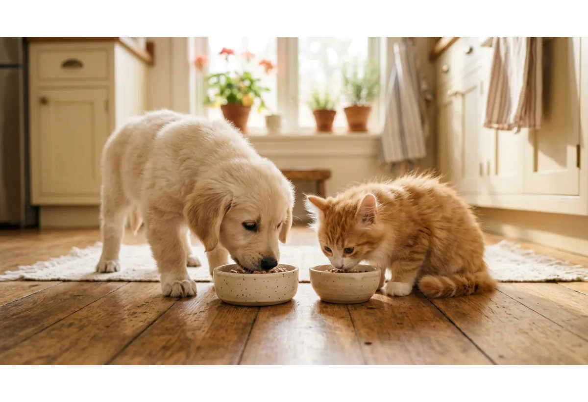 Alimentación de cachorros y gatitos: qué leche y qué comida darles